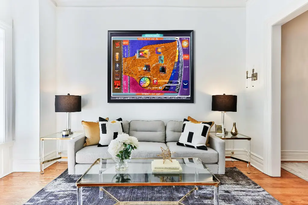 Samyek Darshan/सम्यक दर्शन. Canvas Print - Jain Principle Wall Art Framed Art Print, Jainism wall frame  30x36 inch (2 Inch frame), wall hanging