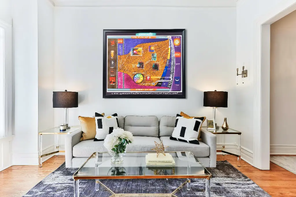 Samyek Darshan/सम्यक दर्शन. Canvas Print - Jain Principle Wall Art Framed Art Print, Jainism wall frame  36x48 inch (2 Inch frame), wall hanging