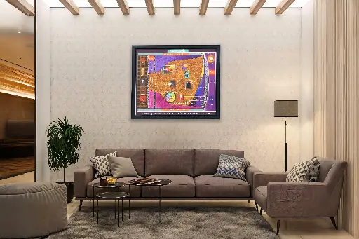 Samyek Darshan/सम्यक दर्शन. Canvas Print - Jain Principle Wall Art Framed Art Print, Jainism wall frame  18x24 inch (2 Inch frame), wall hanging