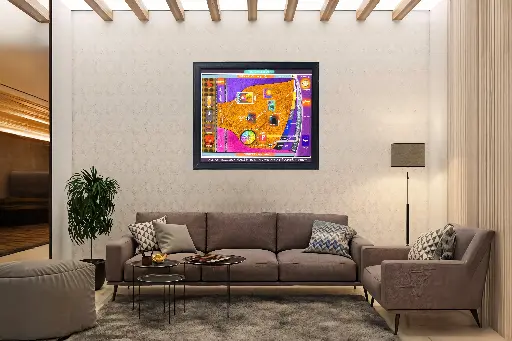 Samyek Darshan/सम्यक दर्शन. Canvas Print - Jain Principle Wall Art Framed Art Print, Jainism wall frame  24x30 inch (2 Inch frame), wall hanging