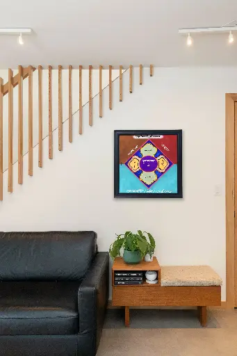 Parospragrhjivanam / परस्परोपग्रहो जीवानाम् -  Photo Print -   Jain Principle Wall Art Framed Art Print, Jainism wall frame 21x21 inch (1 inch frame), wall hanging